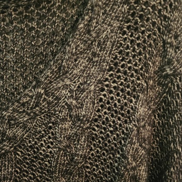 Urban Outfitters Black & Grey Turtle Neck Cut Out Sweater Size M - Picture 10 of 12